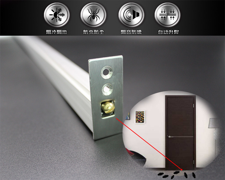 樂(lè)朗五金RDA-31(U5)鋁合金門底防塵器