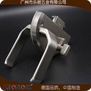 雙開(kāi)門(mén)帶把手圓形玻璃門(mén)鎖