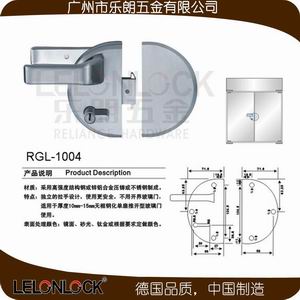雙開(kāi)門(mén)帶把手圓形玻璃門(mén)鎖