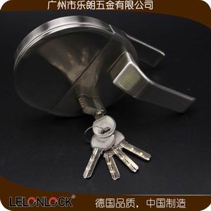 雙開(kāi)門(mén)帶把手圓形玻璃門(mén)鎖