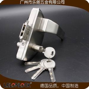 雙開(kāi)門(mén)帶把手圓形玻璃門(mén)鎖