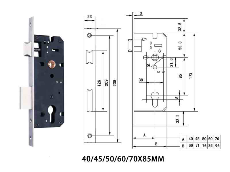 5085、6085鎖體怎么選擇